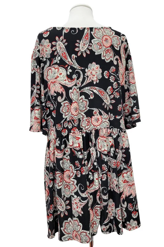 100 PSS {When You Believe} Black Paisley Babydoll Top EXTENDED PLUS SIZE 3X 4X 5X - Image 4