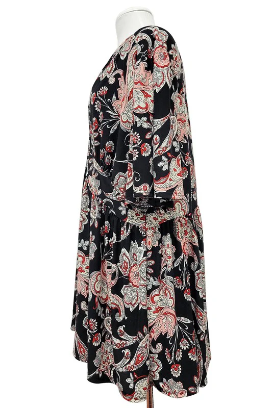 100 PSS {When You Believe} Black Paisley Babydoll Top EXTENDED PLUS SIZE 3X 4X 5X - Image 5