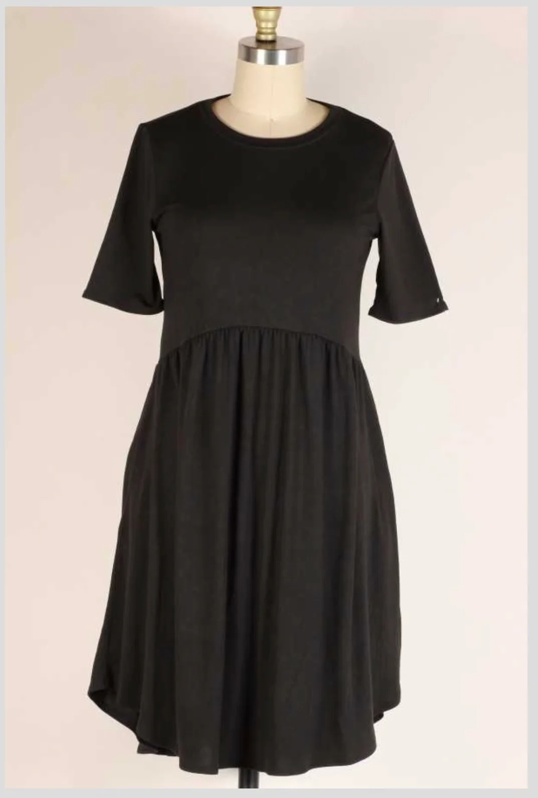 26 SSS-A {Midnight Hour} Black Babydoll Dress PLUS SIZE 1X 2X 3X - Image 3