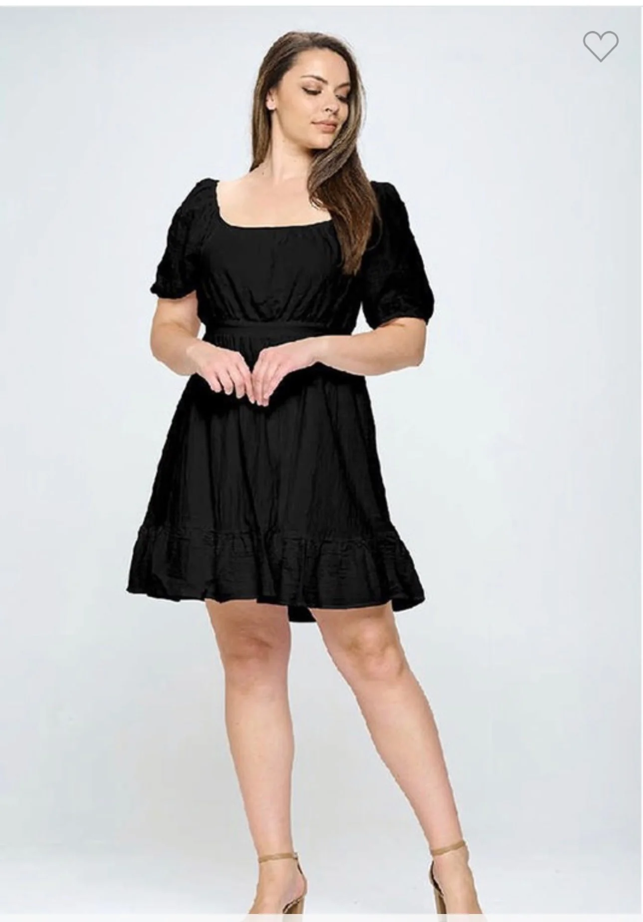 30 SSS-B {For The Fabulous} Black Open Back Lined Dress  PLUS SIZE XL 2X 3X 4X - Image 4