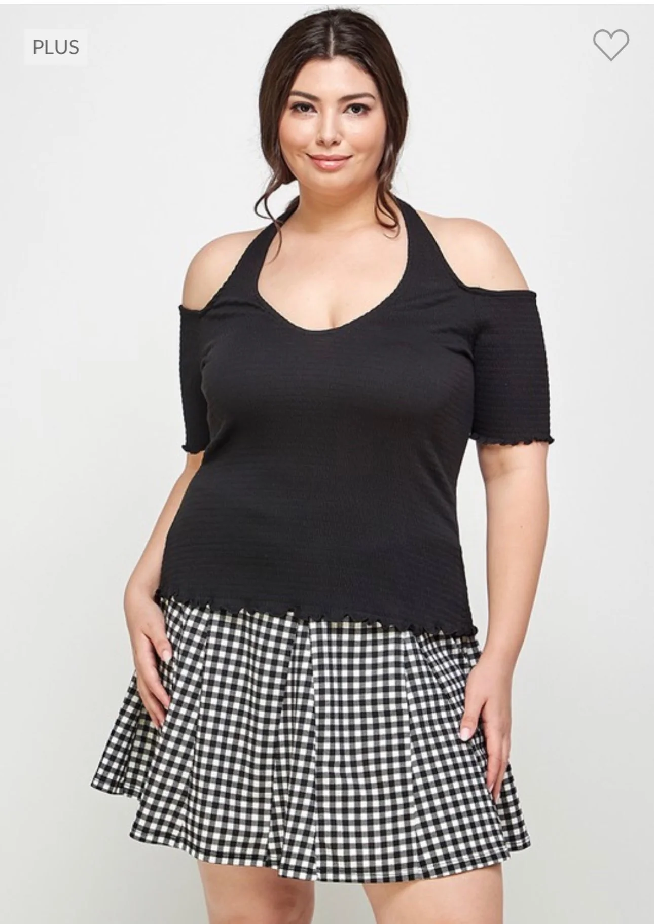 31 OS-Z {Happening Now} Black Smocked Halter Top PLUS SIZE XL 2X 3X - Image 2