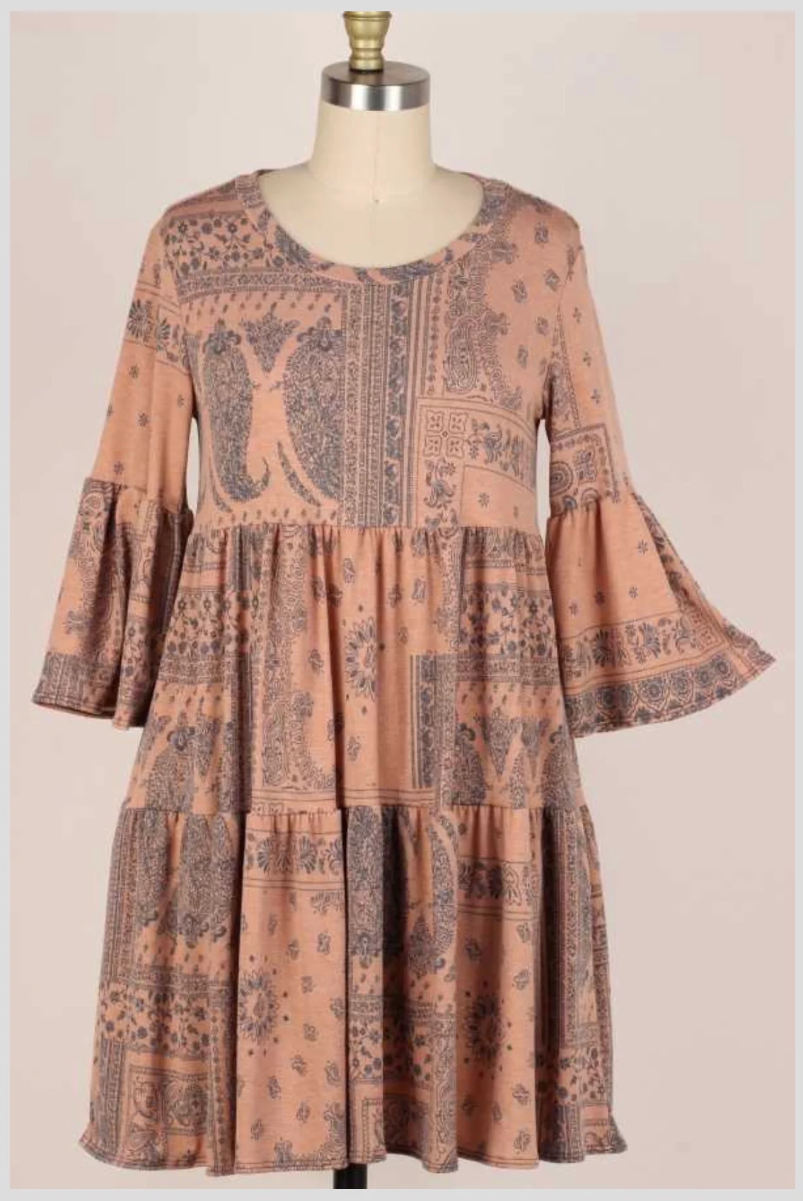 82 PQ-H {Quicksilver} Multi-Tiered Dress PLUS SIZE 1X 2X 3X - Image 2