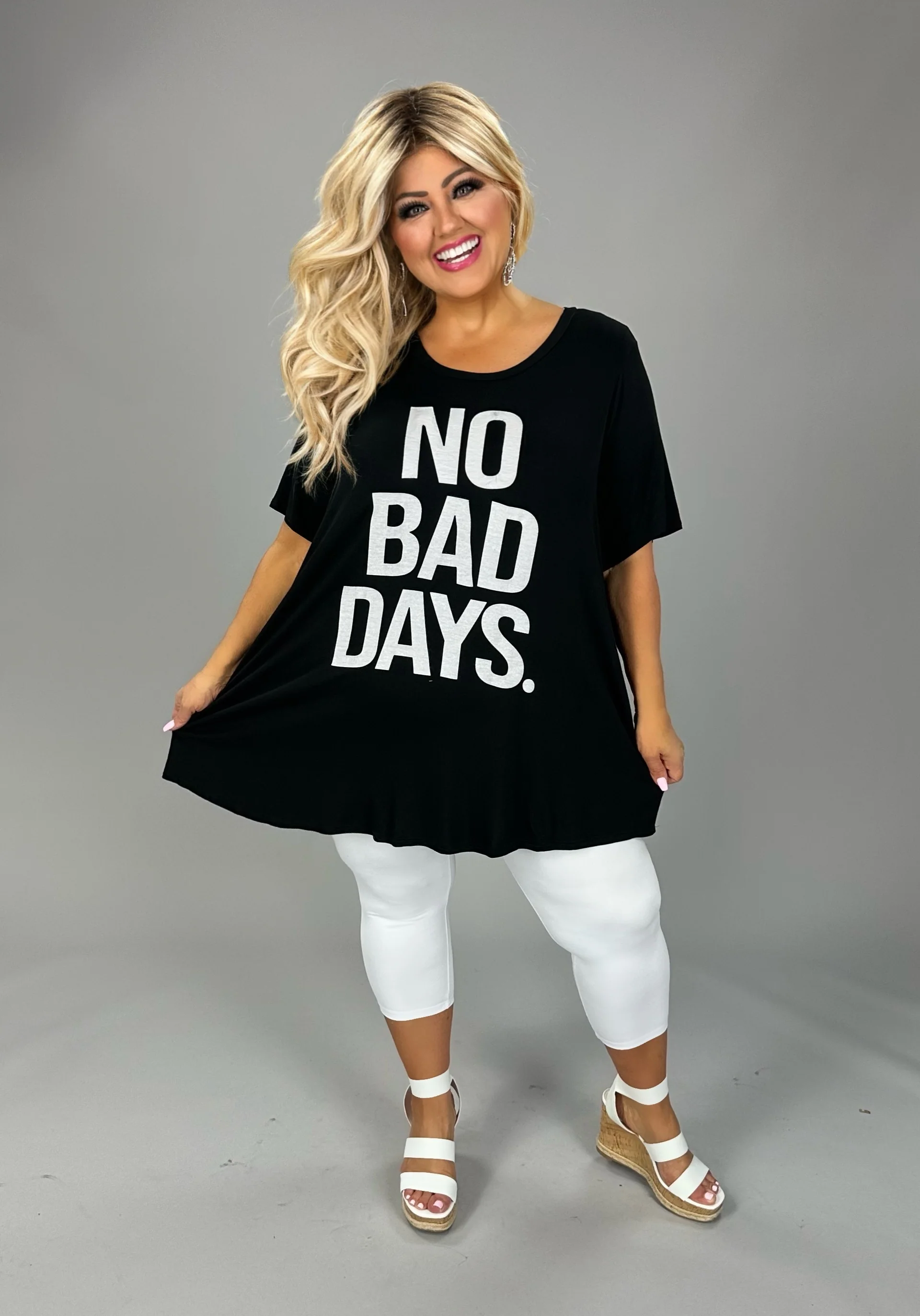 99 GT-Z {No Bad Days} Black Graphic Tee CURVY BRAND!!!  EXTENDED PLUS SIZE XL 2X 3X 4X 5X 6X (May Size Down 1 Size) - Image 3