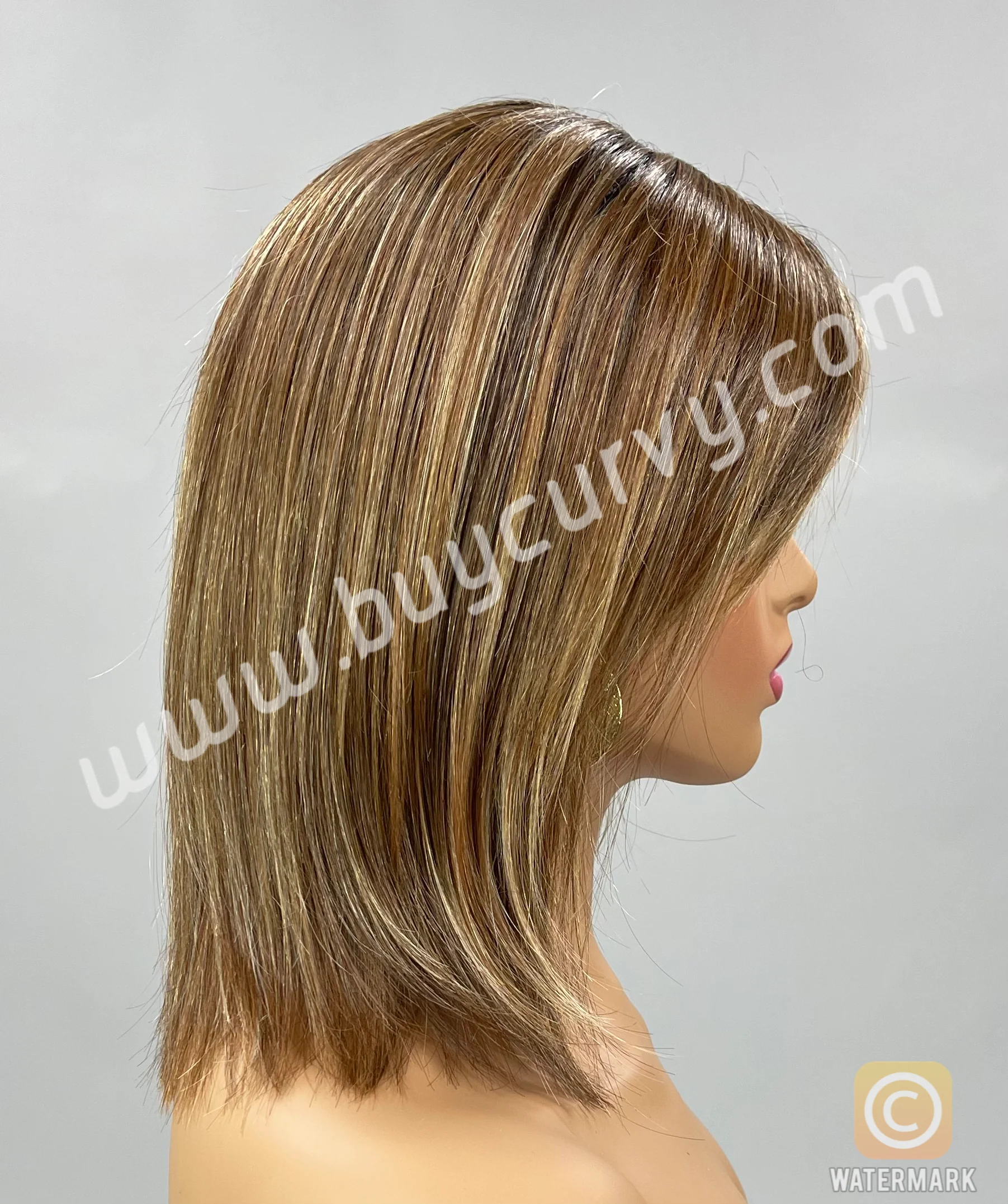 SALE!! "Cold Brew Chic" (Mocha with Cream) HAND-TIED BELLE TRESS Luxury Wig - Image 2