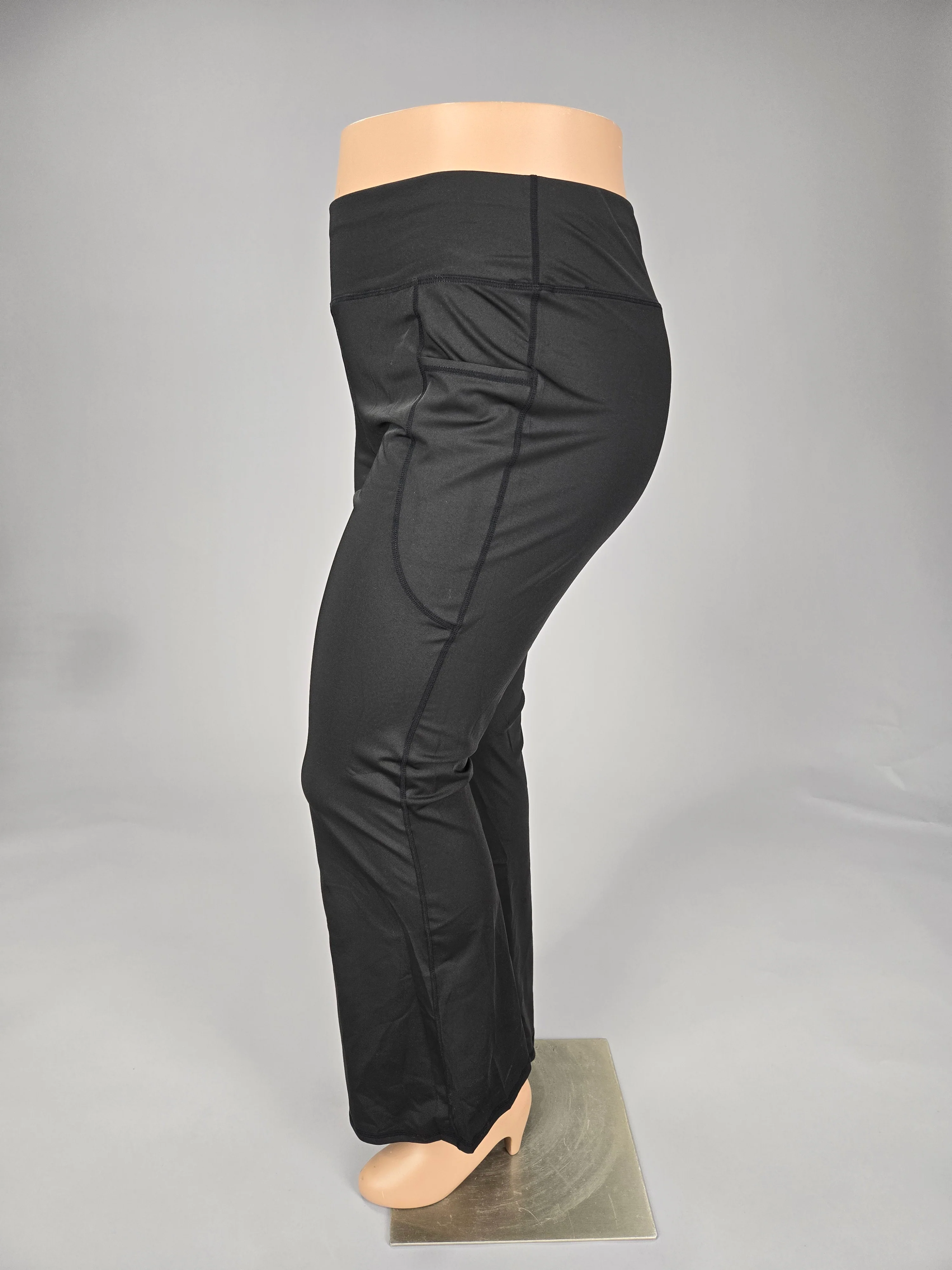 BT {All The Way} Black Athletic Pants W/Side Pocket CW EXTENDED PLUS SIZE 5X - Image 5