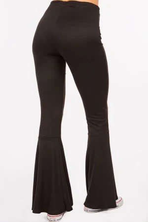 LEG-51 {Southern Inspired} Black Bell Bottom Pants  PLUS SIZE 2X 3X - Image 3