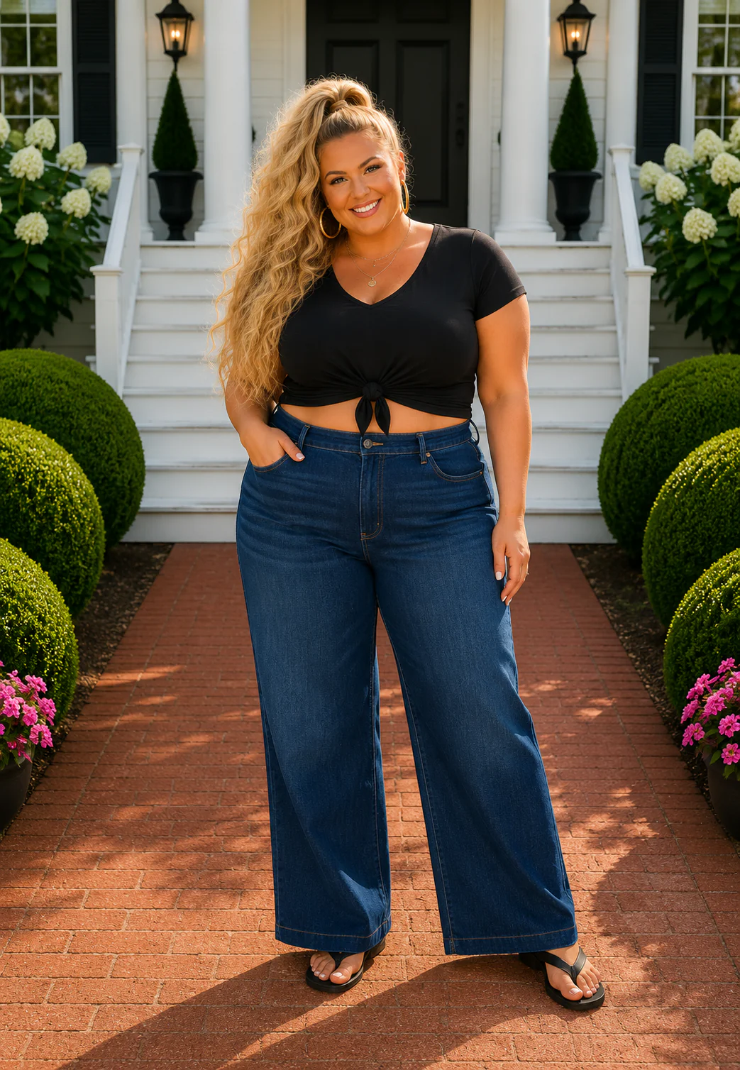 LEG-82 {Ms. Cello} Medium Blue Denim Jeggings w/ Elastic Waistband PLUS SIZE XL 2X 3X