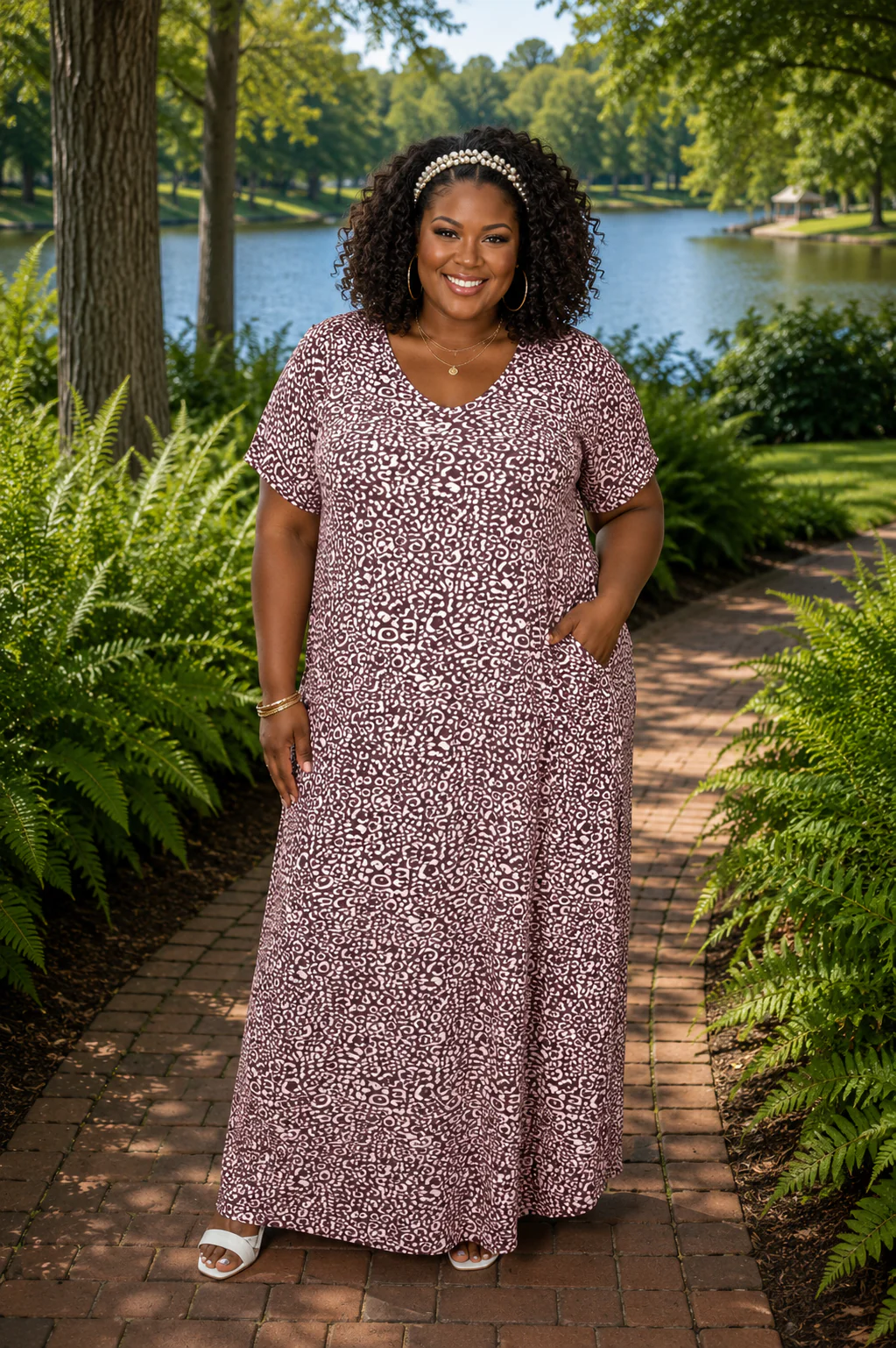 LD-C {Open Eyes} Multi-Color Animal Print Dress