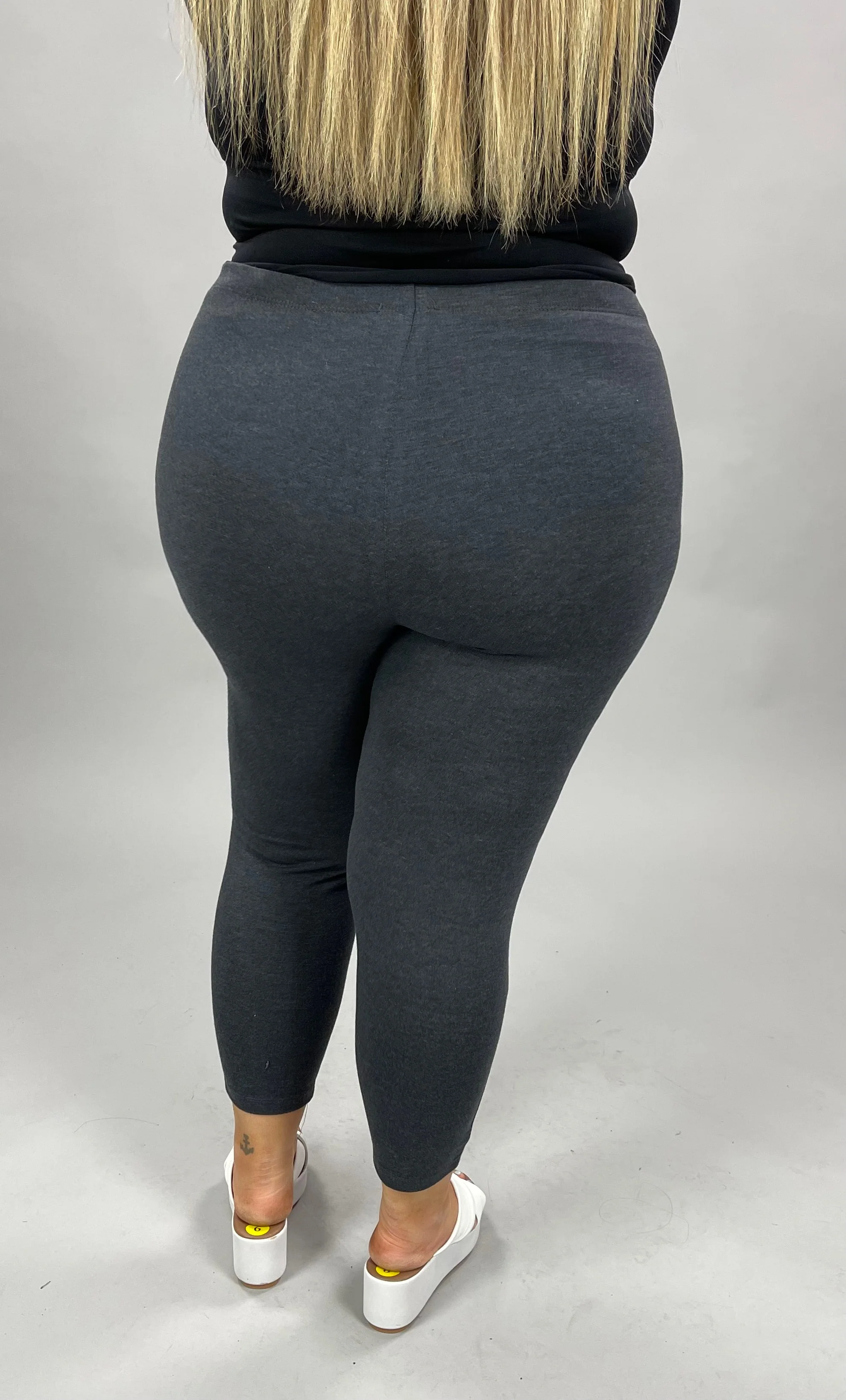 BT {Off Campus}  Charcoal Gray  Capri Legging Plus Size 1X 2X 3X - Image 2