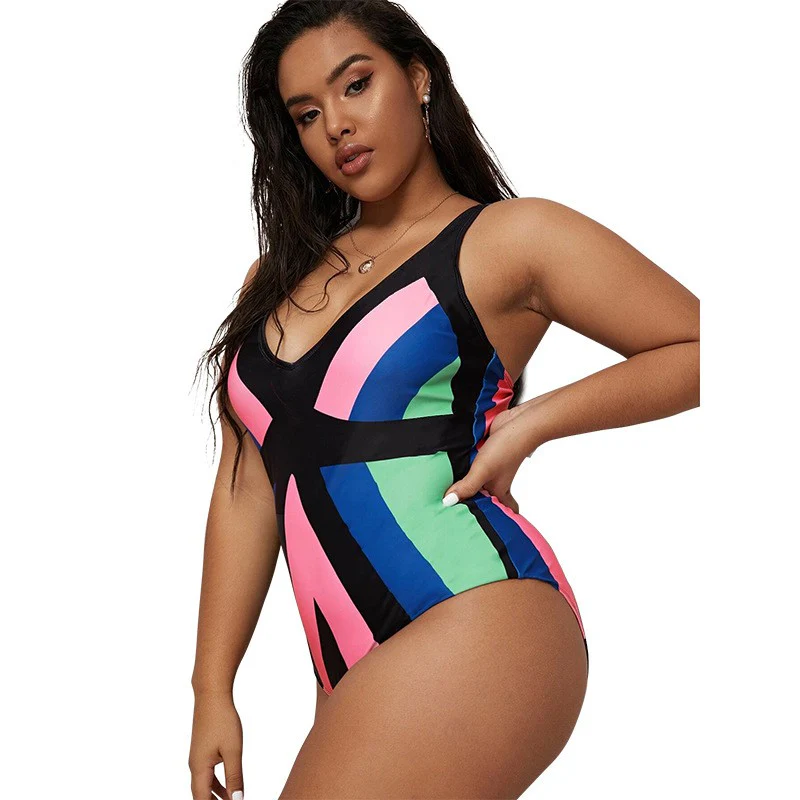 SWIM-R {Surf City} Black Tankini Swimsuit EXTENDED PLUS SIZE 4X - Image 5
