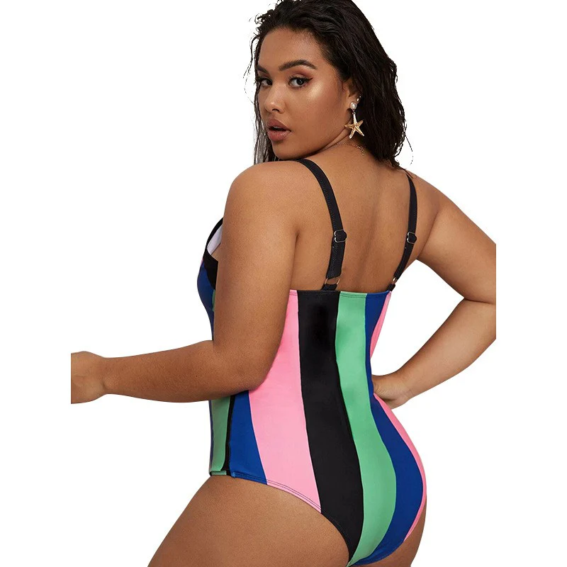 SWIM-R {Surf City} Black Tankini Swimsuit EXTENDED PLUS SIZE 4X - Image 6